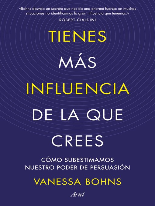 Title details for Tienes más influencia de la que crees by Vanessa Bohns - Available